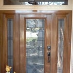 Custom Exterior Door Wood finish