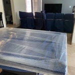 Your dinning table will be wrapped as well