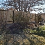 New fence line