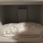 Heavy ice build up blocking airflow