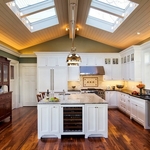 Well lit kitchen