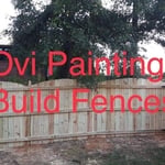 We build one side of fence in townhome neighborhood. With door