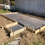 Walk in freezer slab