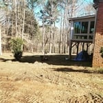 Tilled and level tracked the areas for sod to be installed