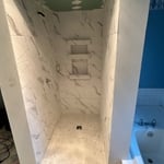 When we was finish tiling and grouting.