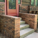 Finished Job with a close brick match and mortar die to match the mortar color.
