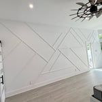 Geometric accent wall