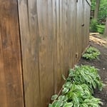 Deck refacing and staining & rail & steps also landscaping