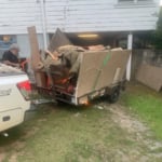 Unwanted Junk, loaded and hauled away for proper disposal.