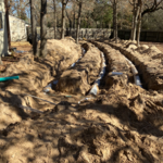 Installed Graveless Pipe for Drain Field