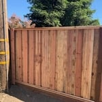 Redwood Board on Board 6ft Fence
