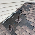 Roof leak repair missing and damage shingles