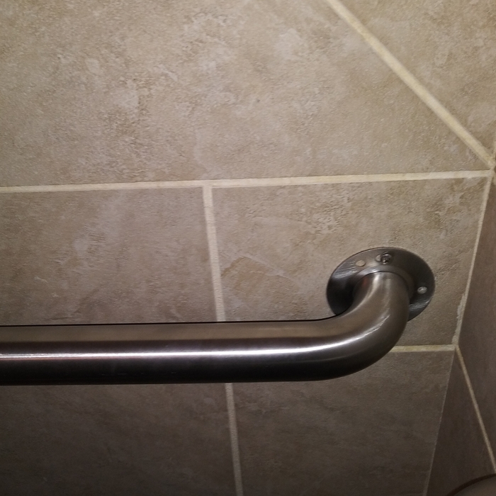 Installing gard safety handled in shower