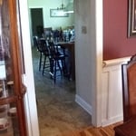 Case opening to dining room