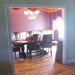 Case opening from living room to dining room