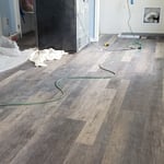 Finished flooring install