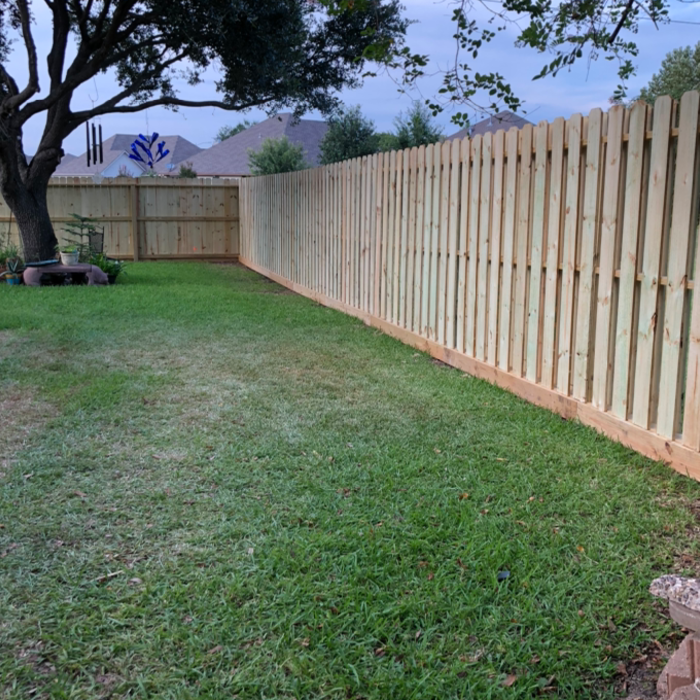 Shadow box fence