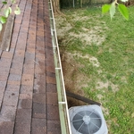Gutters after cleaning