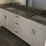 New vanity double sink