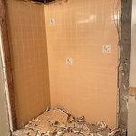 Demo of old shower