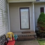 Before Side house and doorway