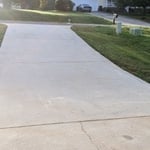 after driveway cleaning