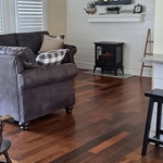 Ipe flooring and Ship Lap (Shadow Gap) wall installation.