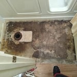 Old flooring removed