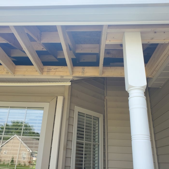 Overhang for a Porch on a Home