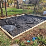 After the base was prepped the gravel is brought in.