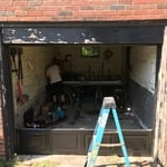 Beginning of install an painting