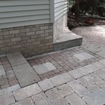Out door patio, walkway & retaining walls.