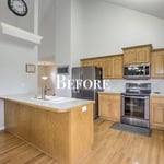 Updating the kitchen is exactly what this home needed to match the decor of the rest of the home