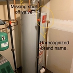 Before photo: Customer called and explained that tenants had no heat, we showed up and found that it started to leak from the bottom from corrosion due to age.