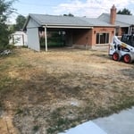 Prep area by removing dirt, sod, and any existing concrete.