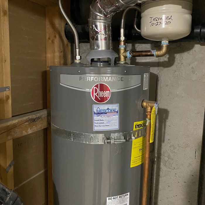 After Water Heater Upgrade Install