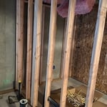 Before Drain & Bathtub Installation.