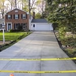 After we poured.