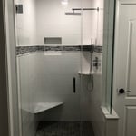 Glass on shower remodel