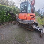 Rockery retaining wall repair