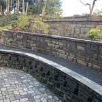 Retaining wall and water fountain