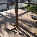 Removing old decking