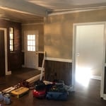 Tifton Ga 2 walls, ceiling painting, patching holes in ceiling