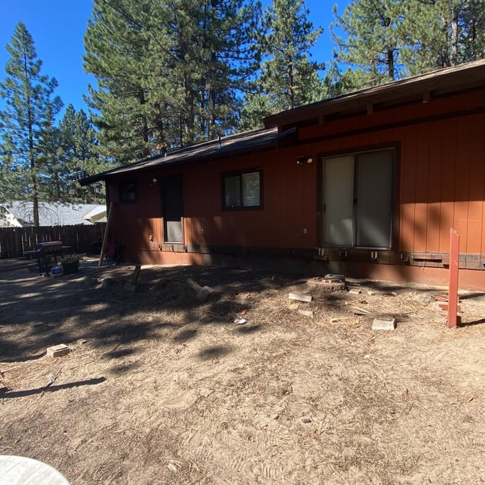Demolition completed and cleared away.
