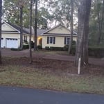 after our trimming and removing of shrubs