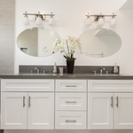 Master bath double sink vanity