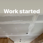 Ceiling with new Sheetrock