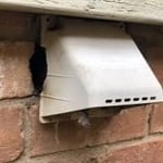 Dyer exhaust vent, rats chewed the plastic cover