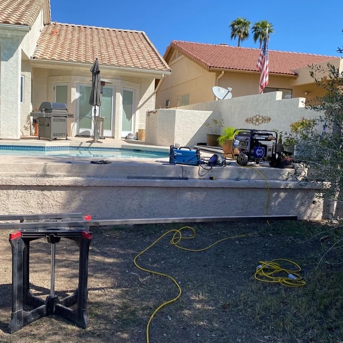 Old fence was removed