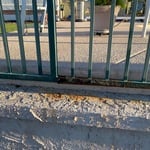 Rusted fence